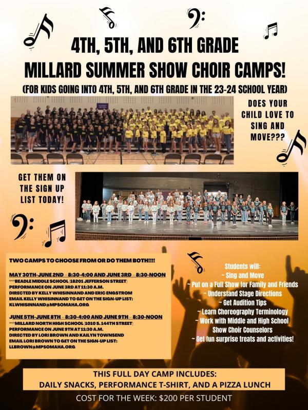Millard Show Choir Camp