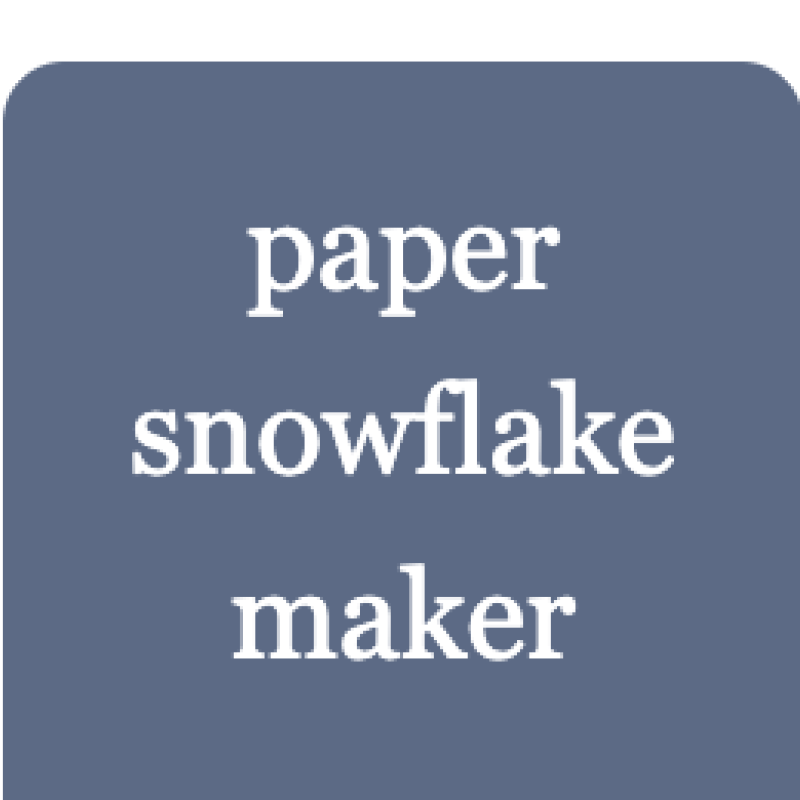 Paper snowflake maker link